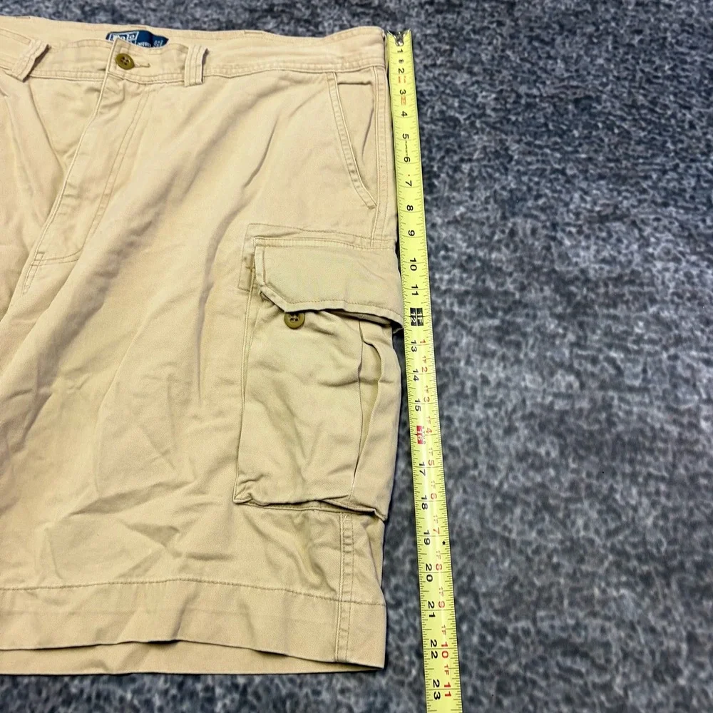 Polo Ralph Lauren Cargo Shorts Chino Mens 40 Tan Khaki Preppy Utility Outdoor